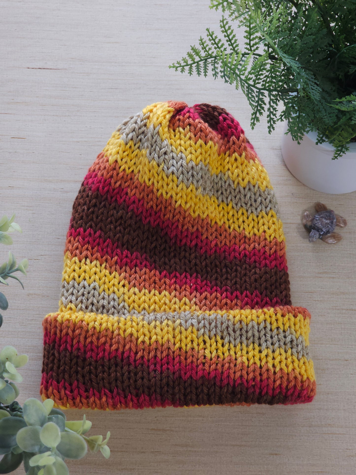 Autumn Mix Knitted Beanie