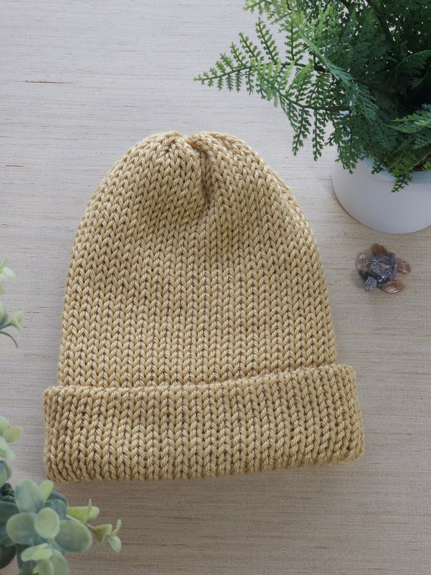 Gold Knitted Beanie