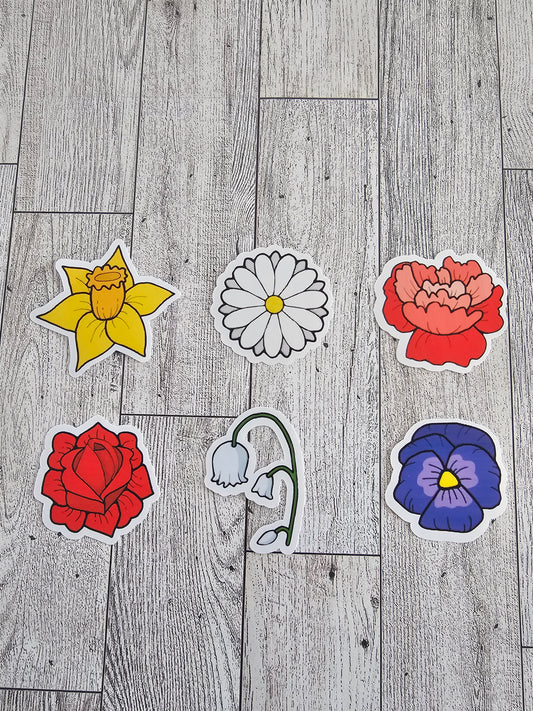 Birth Flower Sticker