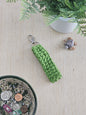 Green Crochet Wristlet