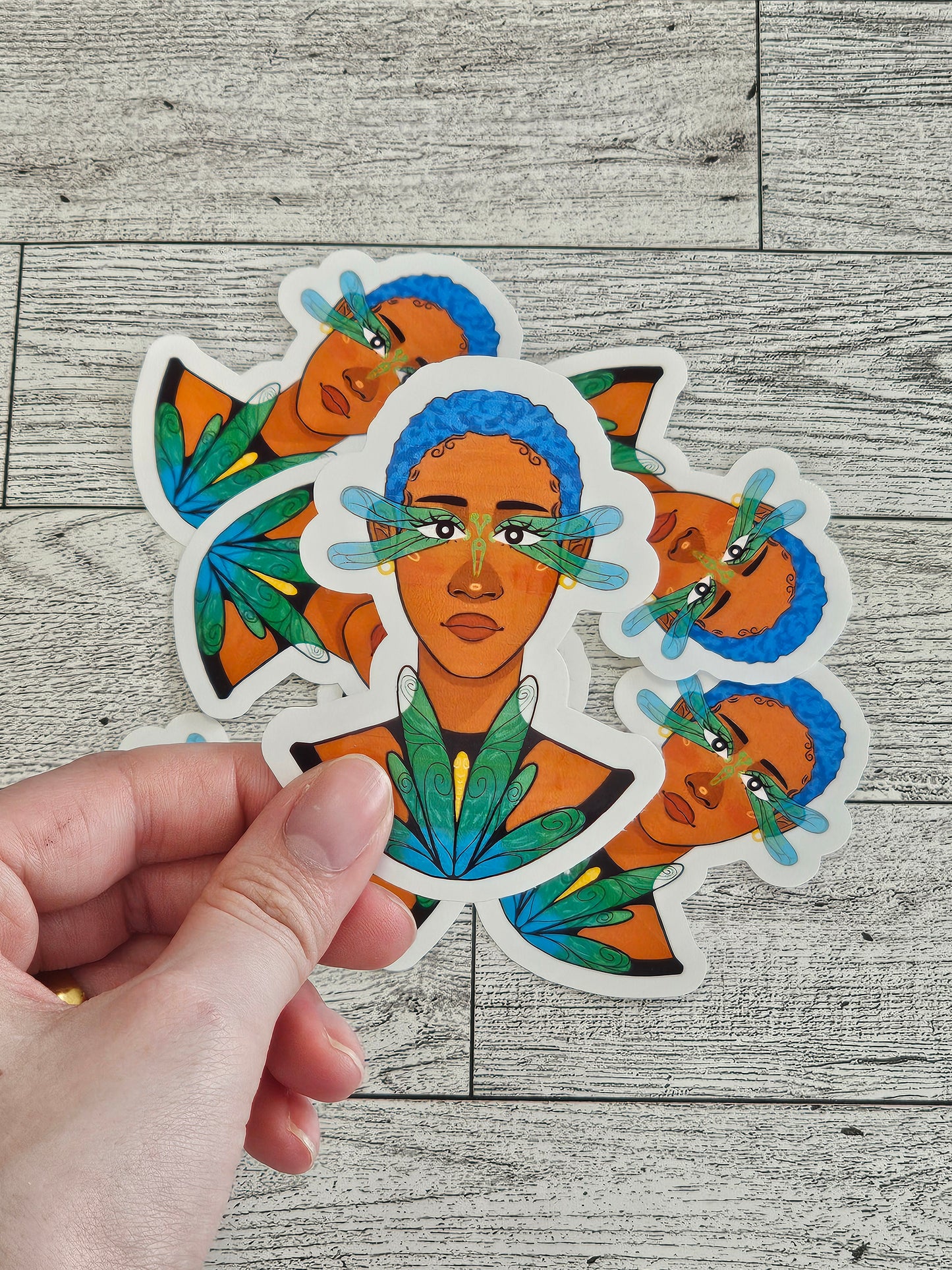 Lady Dragonfly Sticker