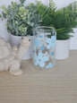 Blue Flowers Libbey Cup