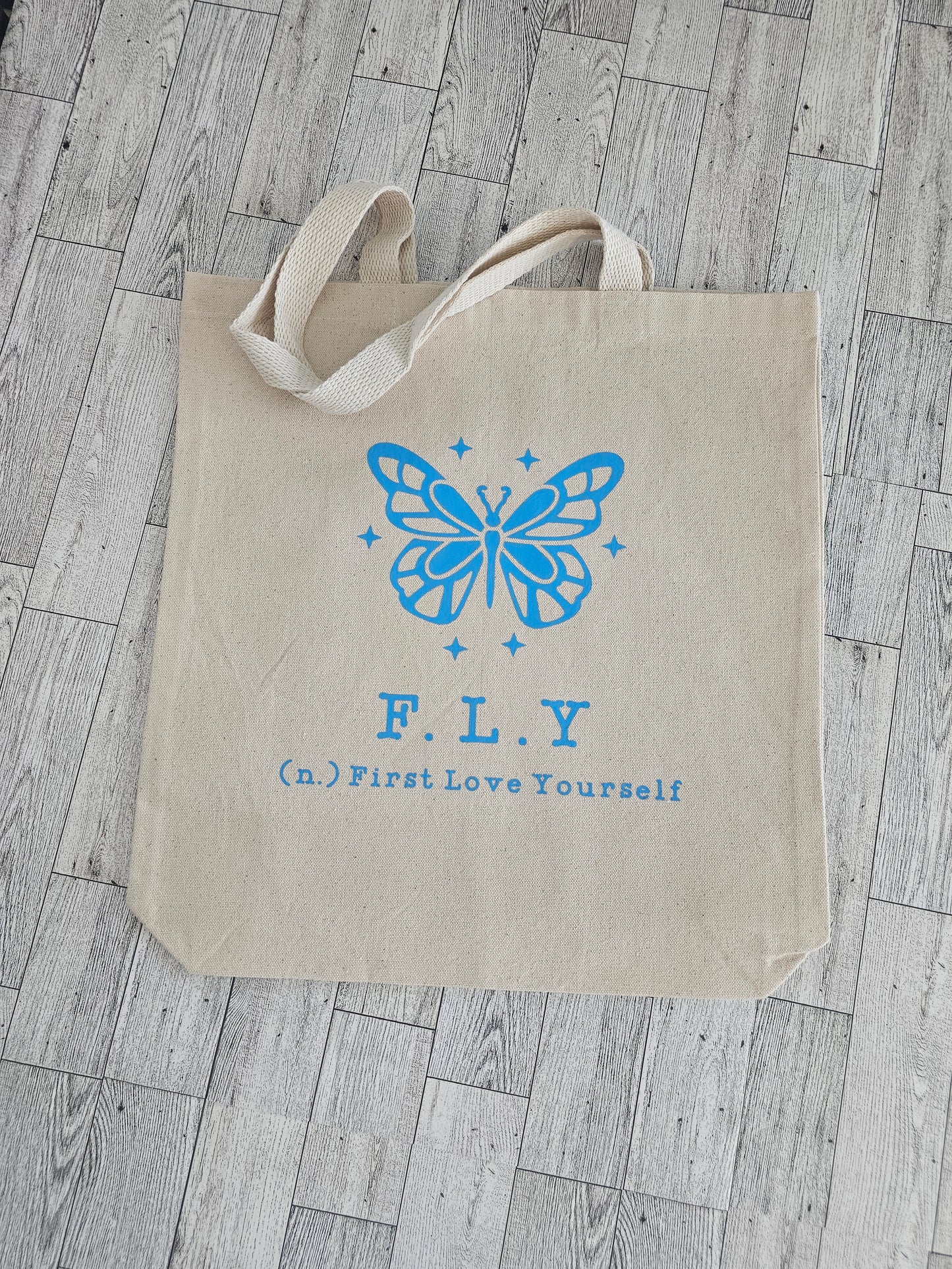 Holographic Butterfly Tote Bag