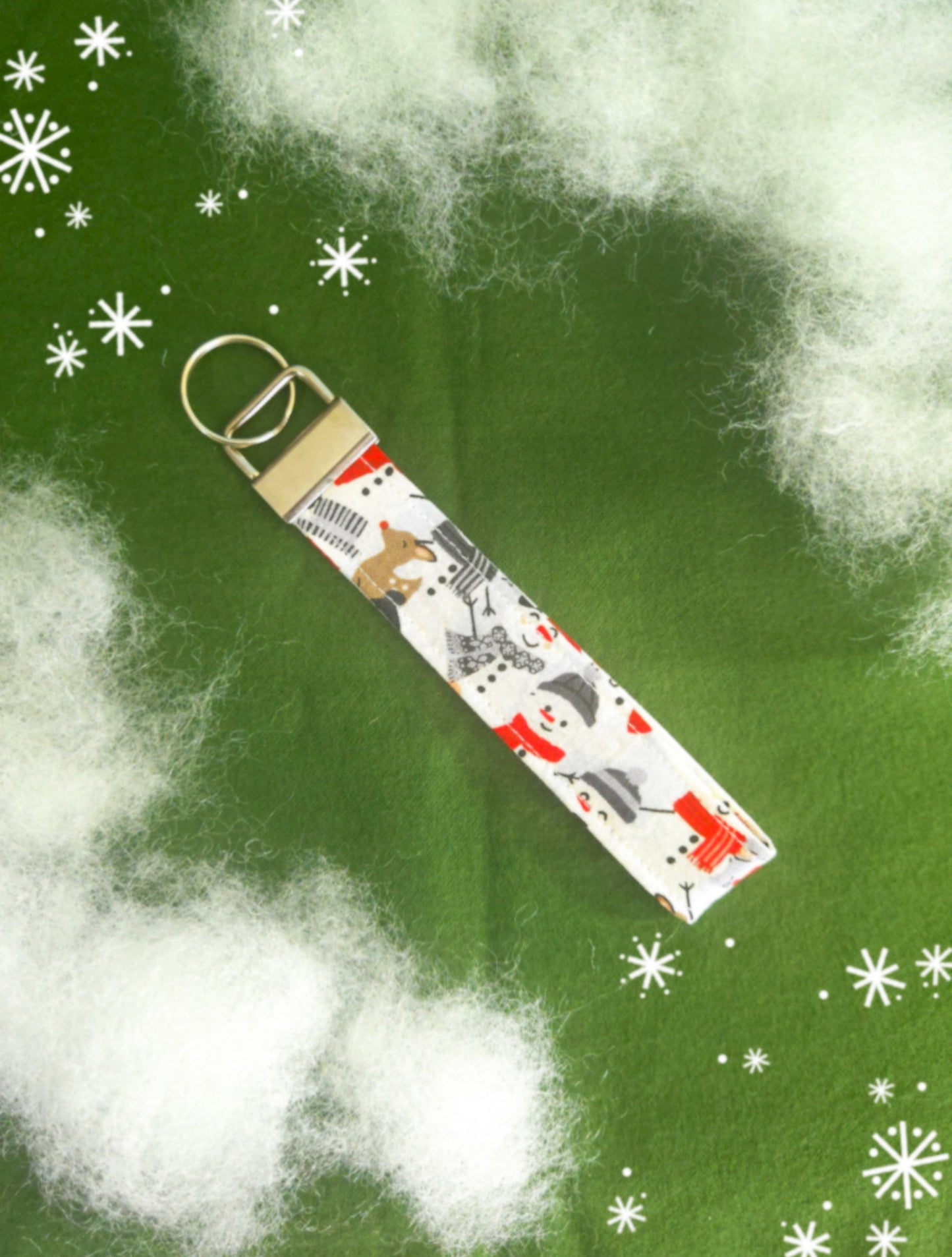 Christmas Snowman wristlet