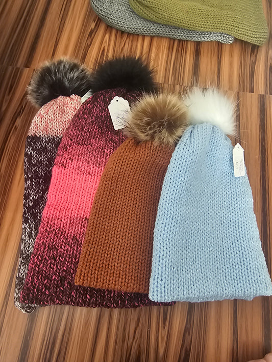 Beanie with pom pom